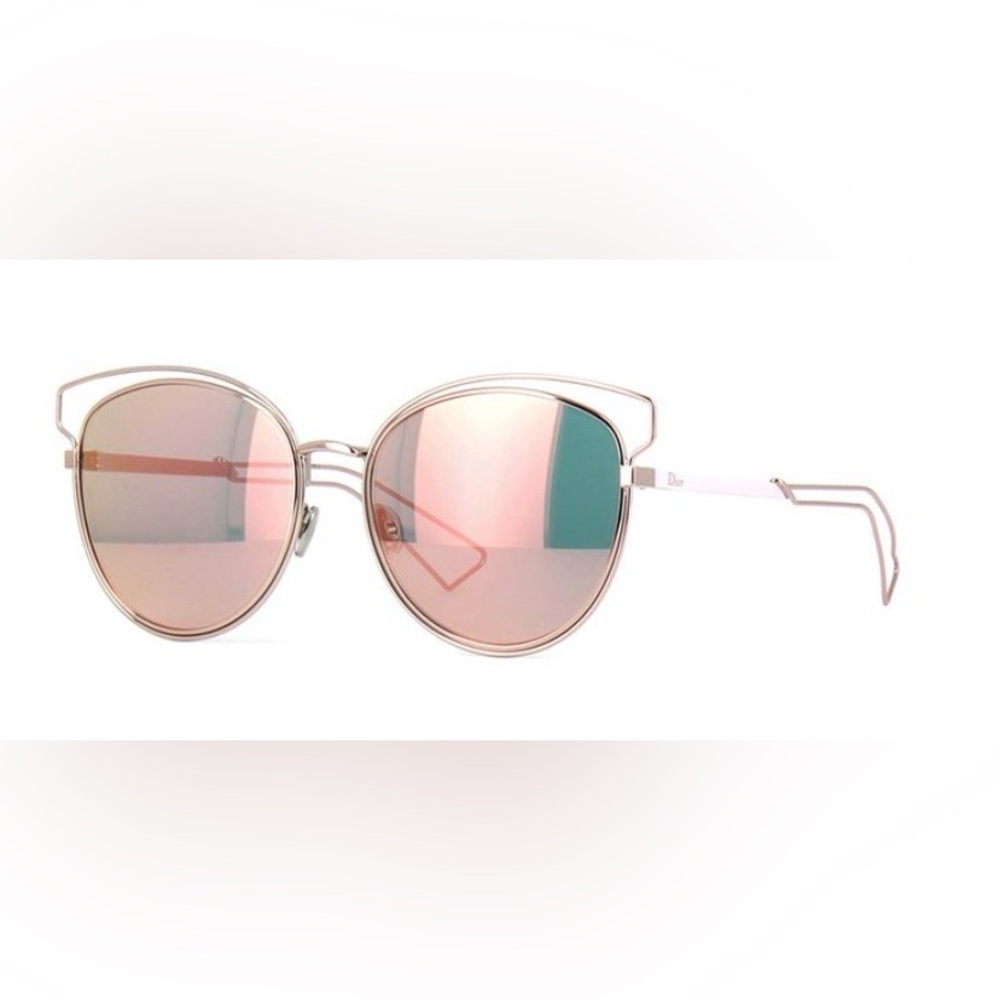 Luxury DIOR REFLECTED 0S5Z/RG Sunglasses, Gold Crystal / Pink Gold Mirror